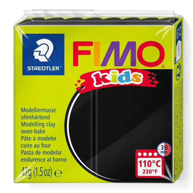 staedtler-fimo-kids-pasta-modellabile-42-g-nero image 1