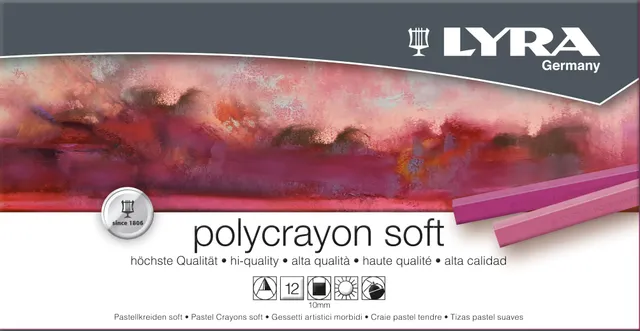 lyra-polycrayons-soft-astuccio-12-gessetti-policromi image 1