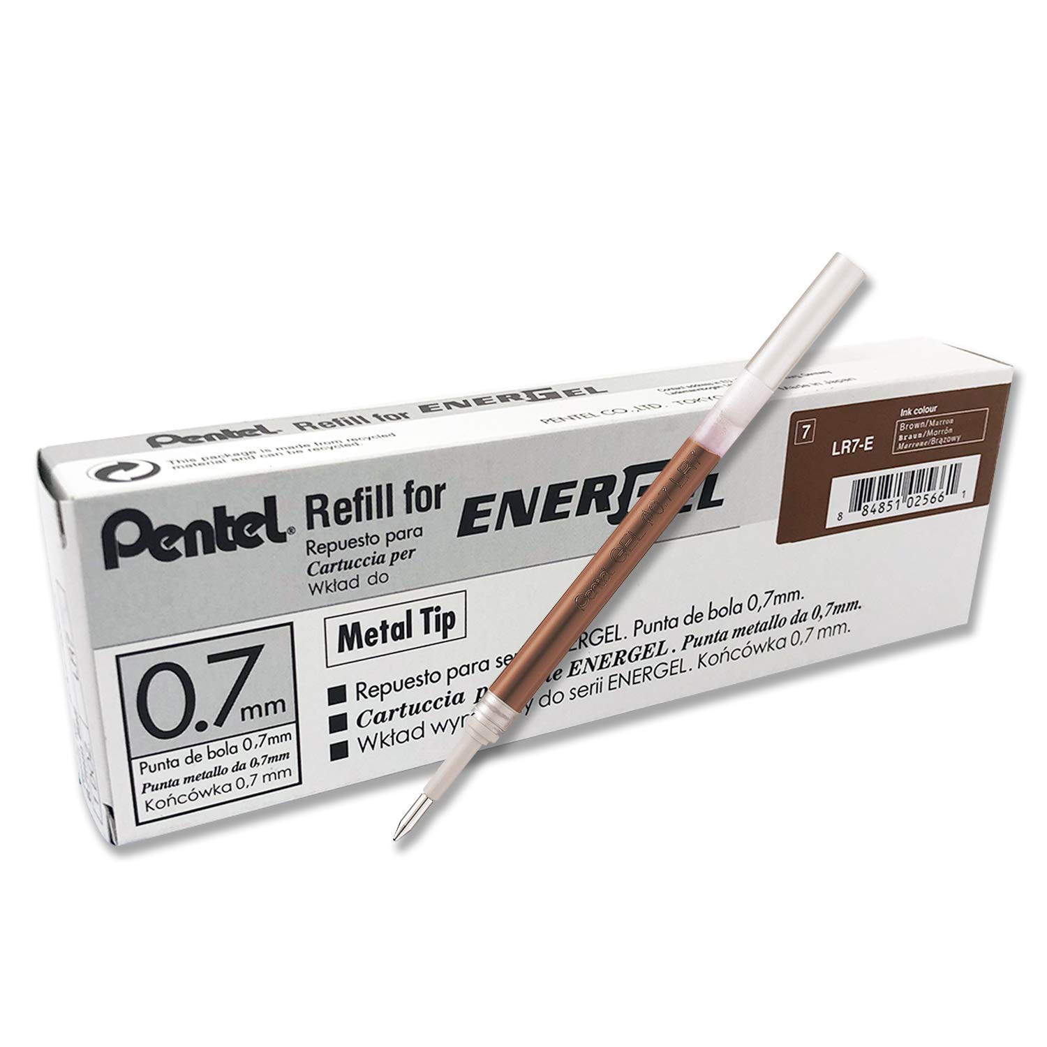 pentel-energel-lr7-refill-0-7-mm-verde-chiaro-12-pezzi image 5