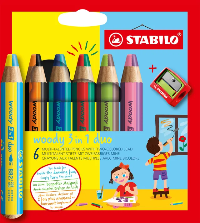 stabilo-woody-3-in-1-duo-matita-colorata-bicolore-3-funzioni image 1