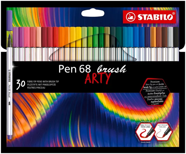 stabilo-pen-68-brush-pennarello-punta-a-pennello-per-hand-lettering image 1