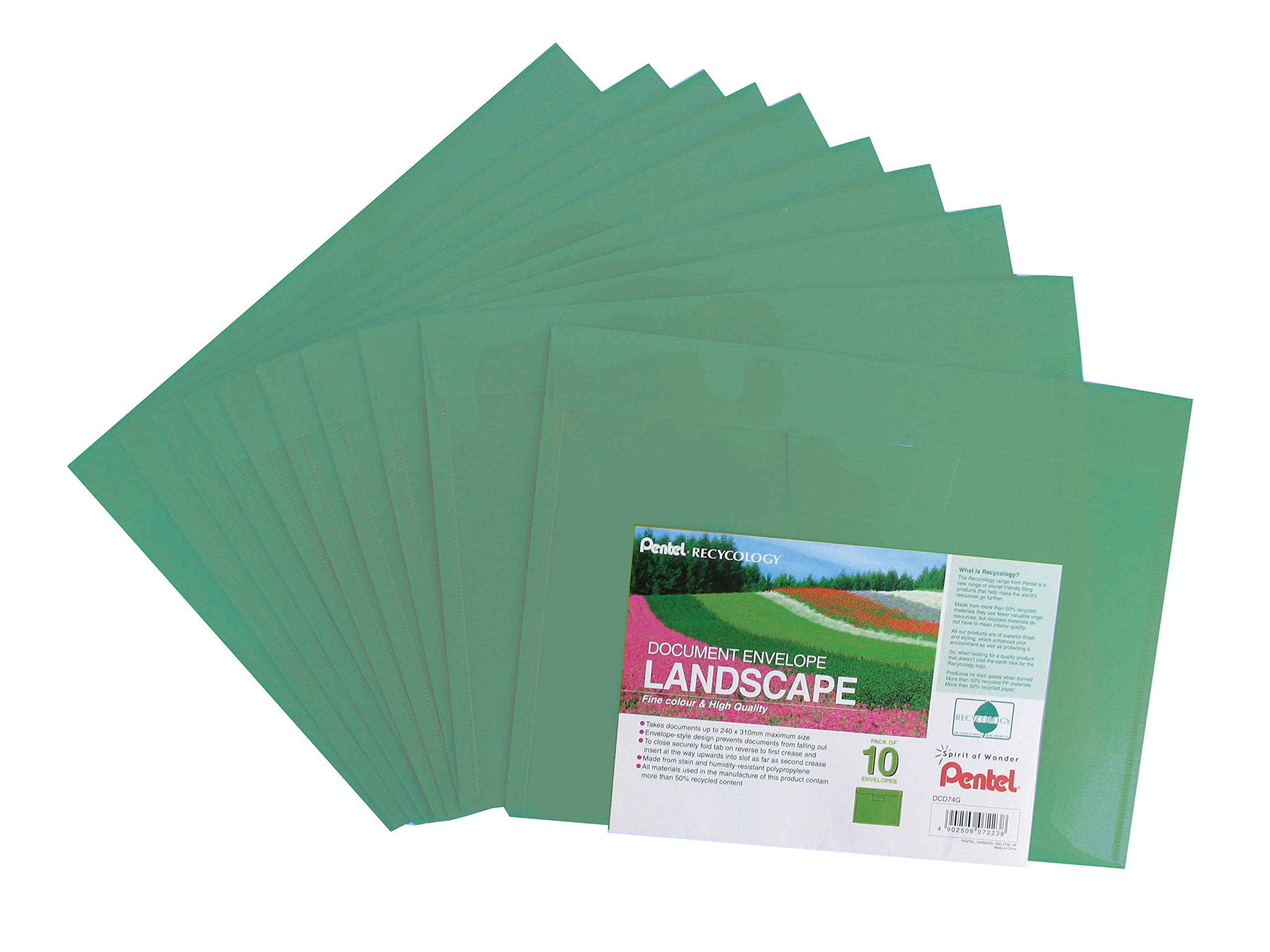 pentel-recycology-dcd74-document-envelope-a4-10-pezzi-bianco image 4