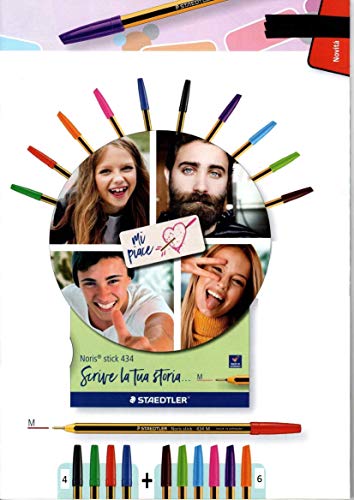 staedtler-noris-stick-434m-penna-a-sfera-1-mm-set-10-colori image 4