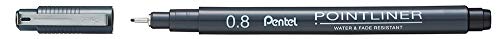 pentel-s20p-pointliner-fineliner-0-8-mm-nero-12-pezzi image 8