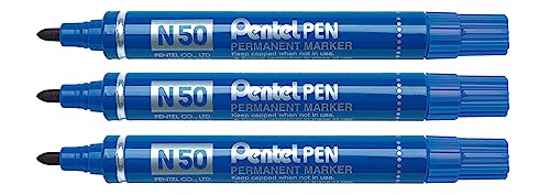 pentel-n50-marcatore-permanente-punta-conica-blu-3-pezzi image 6