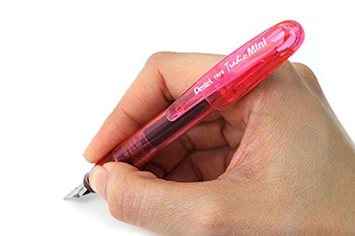 pentel-tradio-trfs-stilografica-mini-rosa-punta-media-iridio image 5