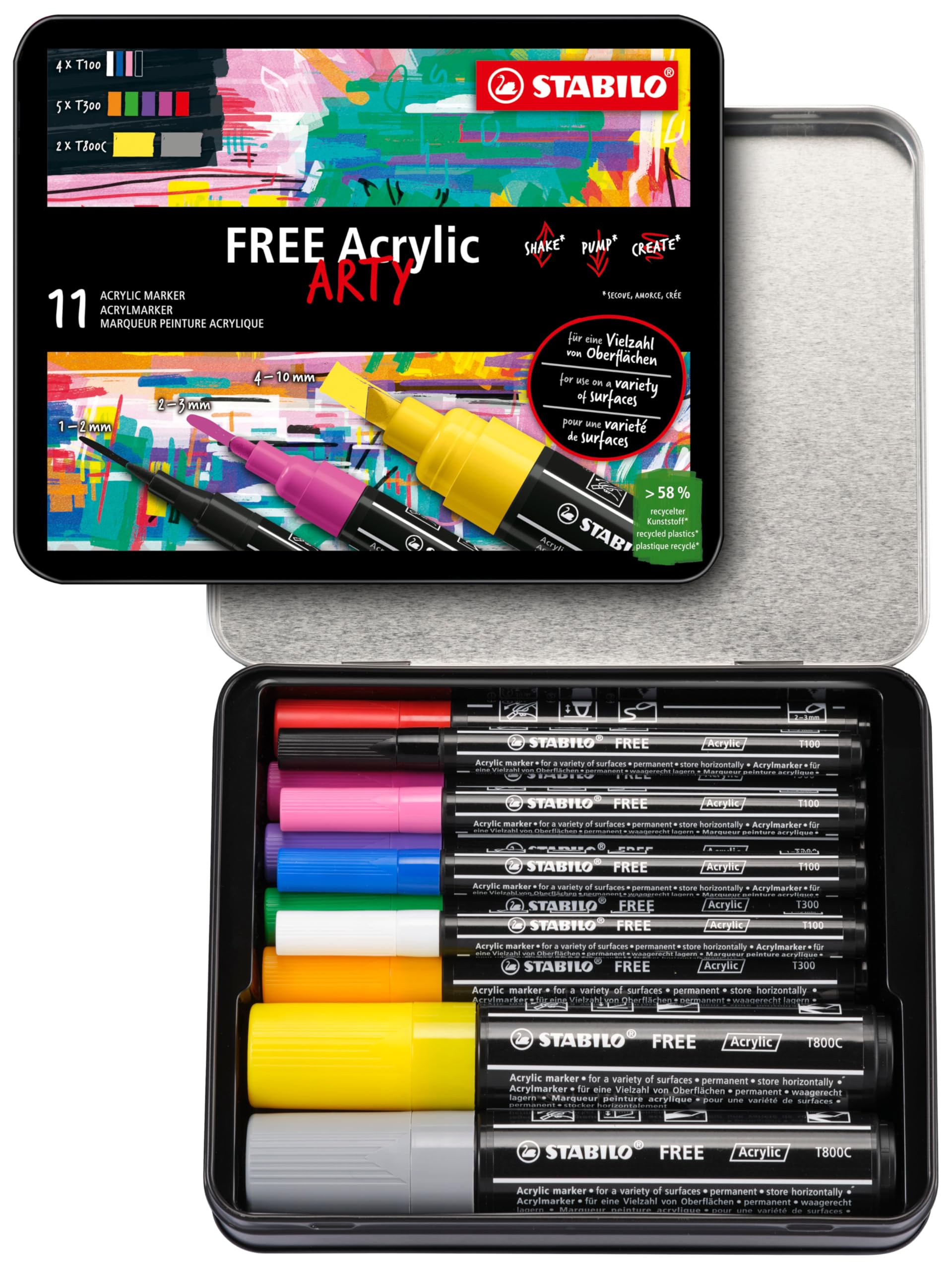 stabilo-free-acrylic-marker-acrilico-a-inchiostro-pigmentato image 1