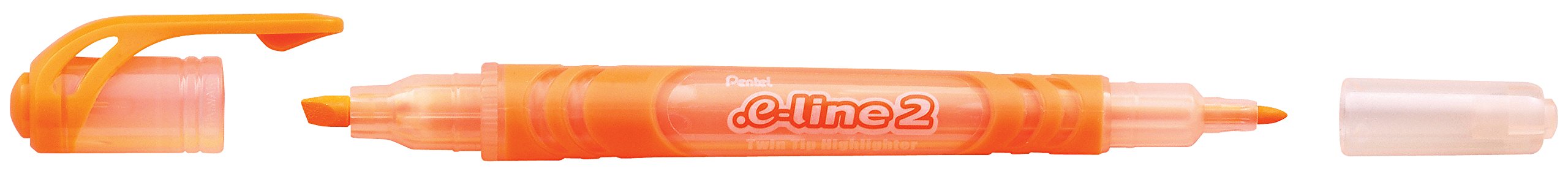 pentel-slw10-e-line2-evidenziatore-doppia-punta-arancio-confezione-10-pezzi image 1