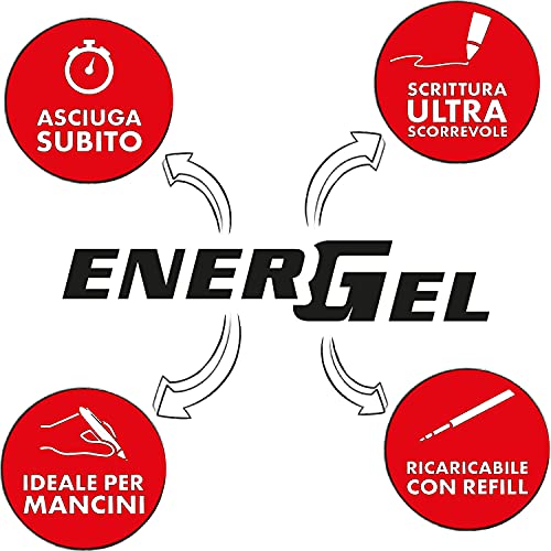 pentel-energel-metal-slim-bln447-penna-gel-a-scatto-nera-con-refill-omaggio image 4