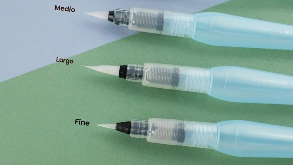 pentel-aquash-xfrh-pennello-con-serbatoio-10-ml-set-3-punte-fine-media-grande image 2