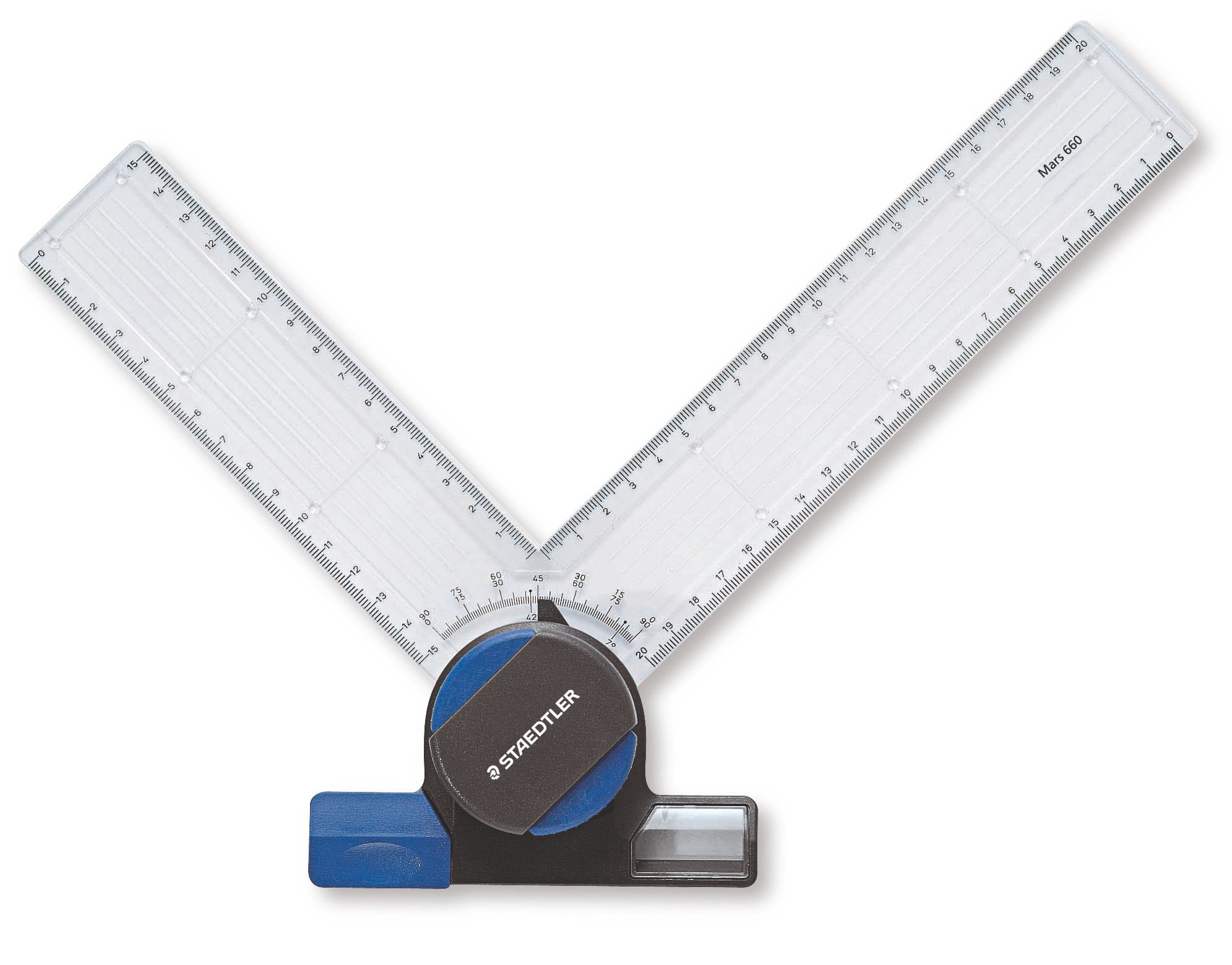 staedtler-mars-660-testina-di-disegno-squadra-con-goniometro image 1