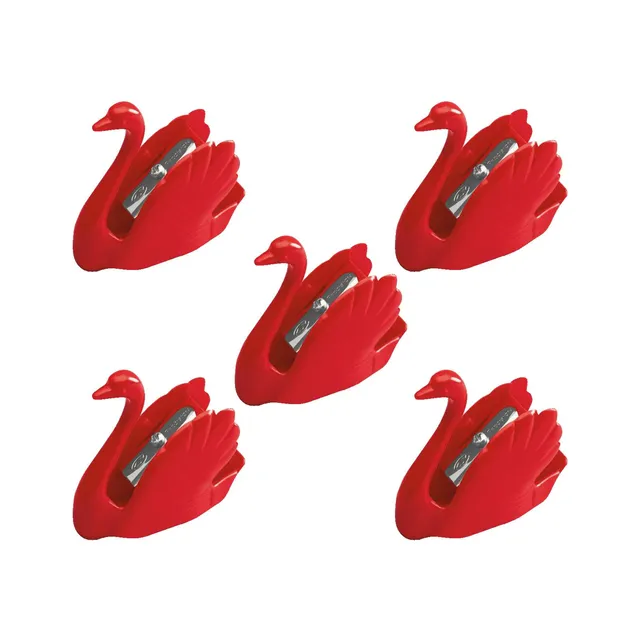 stabilo-swano-temperino-cigno-rosso-confezione-5-pezzi image 1