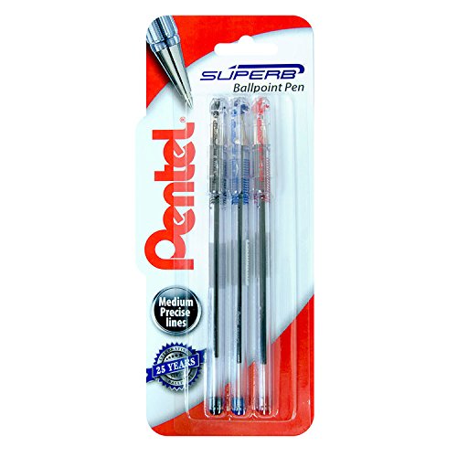 pentel-bk77m-superb-comfort-penna-a-sfera-1-0-mm-blu-confezione-12-pz image 6
