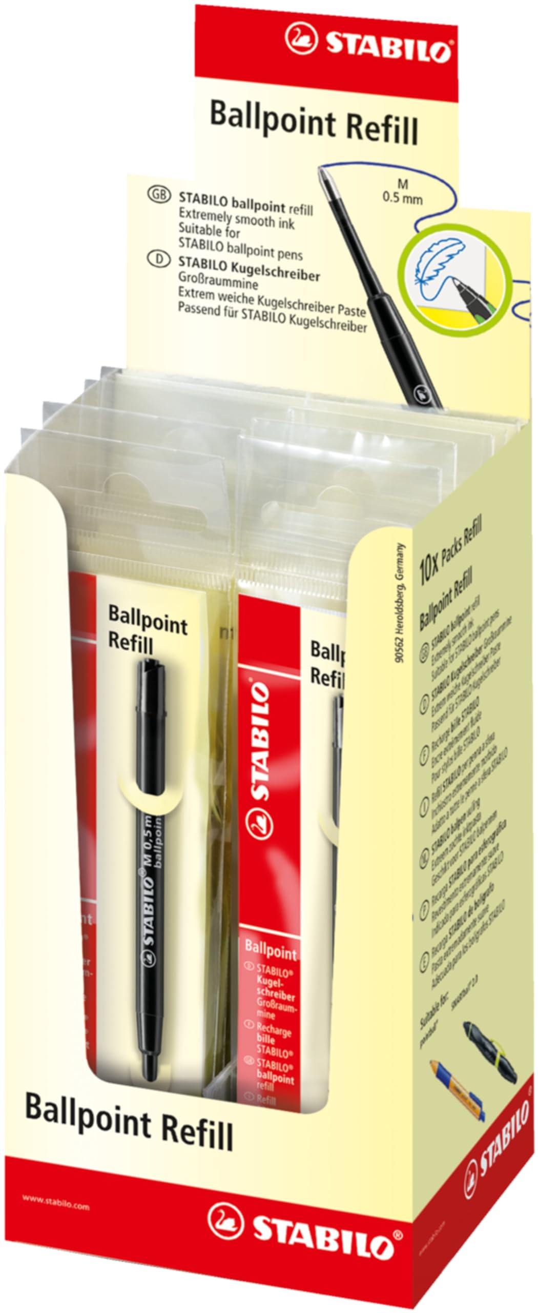 stabilo-refill-ricarica-per-penna-a-sfera-pointball-0-5-mm image 1