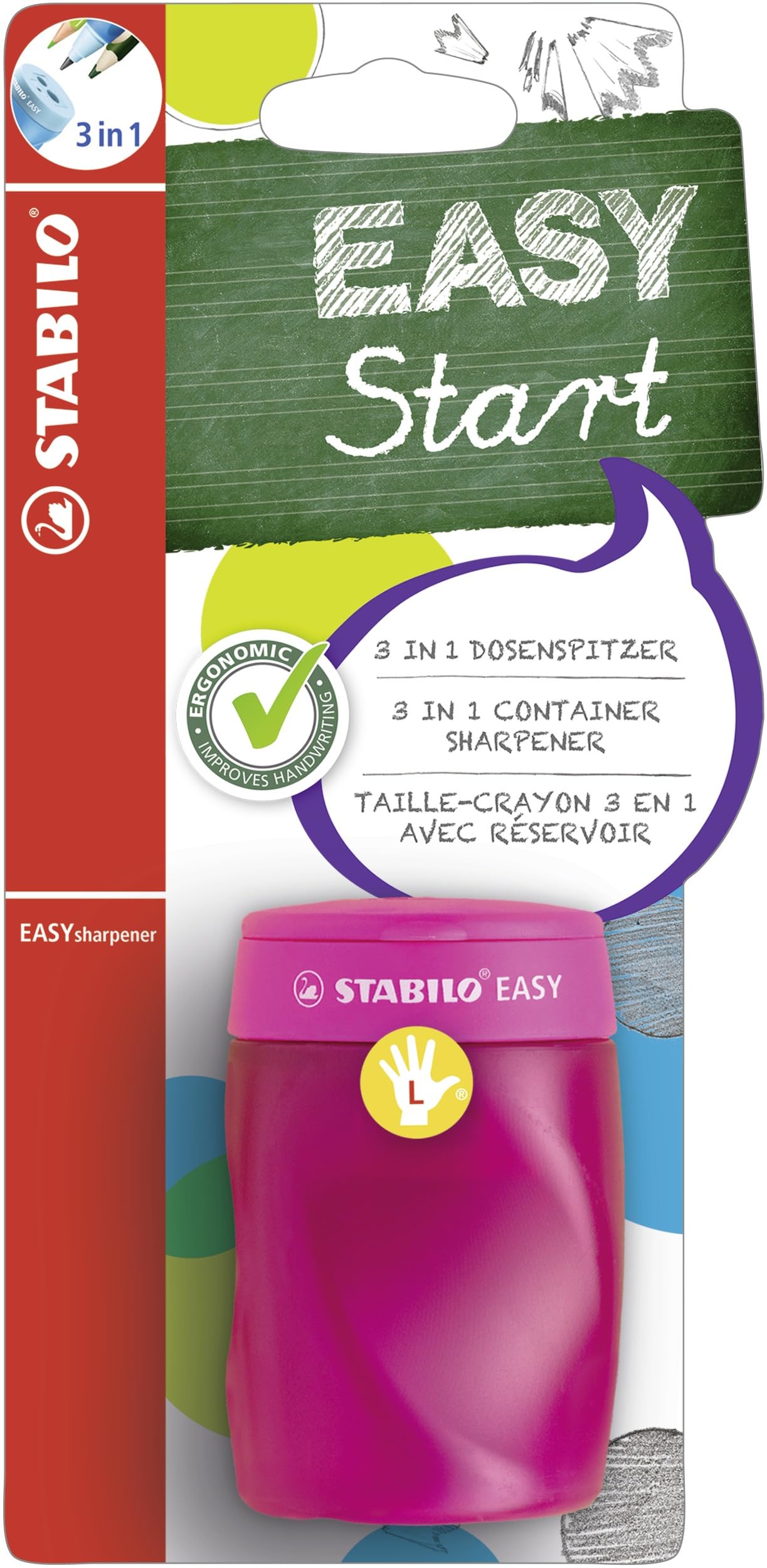 stabilo-easytemperino-temperamatite-ergonomico-con-serbatoio image 1