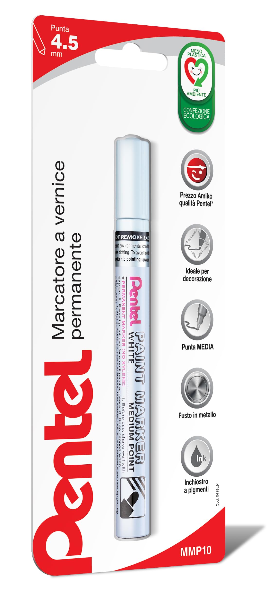 pentel-mmp10-paint-marker-marcatore-a-vernice-bianco-punta-media-1-pezzo image 3