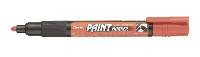 pentel-mmp20-paint-marker-vernice-permanente-arancione-3-0-mm image 1