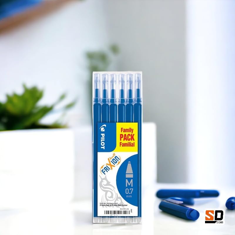 pilot-frixion-ball-set-3-penne-3-ricariche-gel-blu-punta-0-7-mm image 3