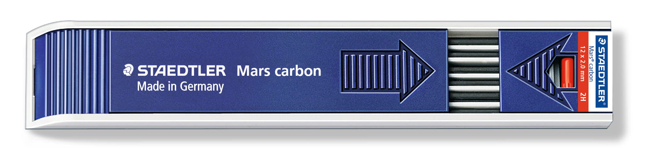 staedtler-mars-200-h-astuccio-12-mine-in-carbone-2-mm-nero image 2