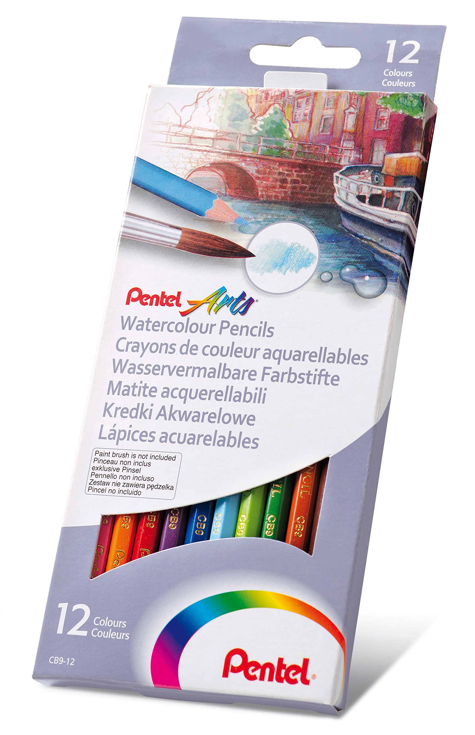 pentel-cb9-matite-colorate-acquerellabili-12-pezzi-2-9-mm image 3