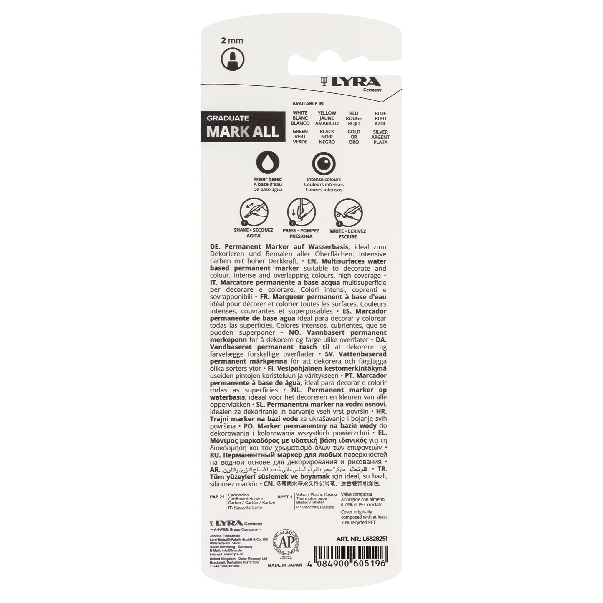lyra-graduate-mark-all-marcatore-multisuperficie-2-mm-argento image 2