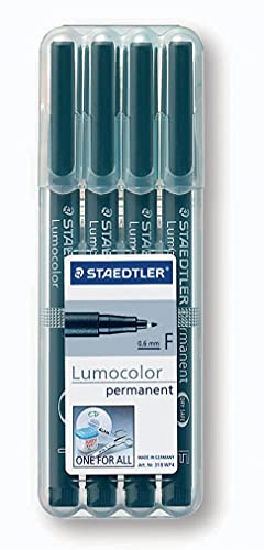 staedtler-lumocolor-318-penne-permanenti-nero-set-da-4-punta-fine-0-6-mm image 8