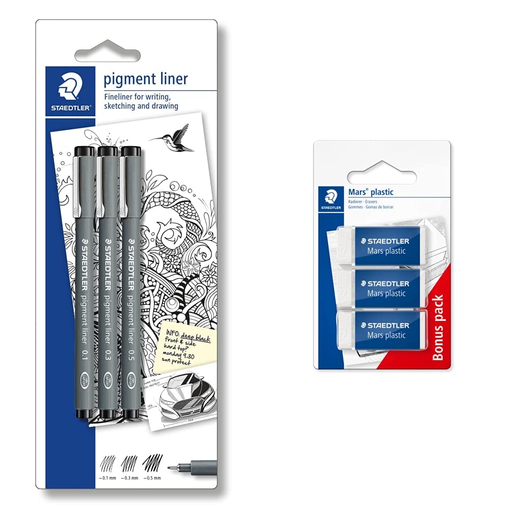 staedtler-pigment-liner-penna-tecnica-nera-set-3-pz image 6