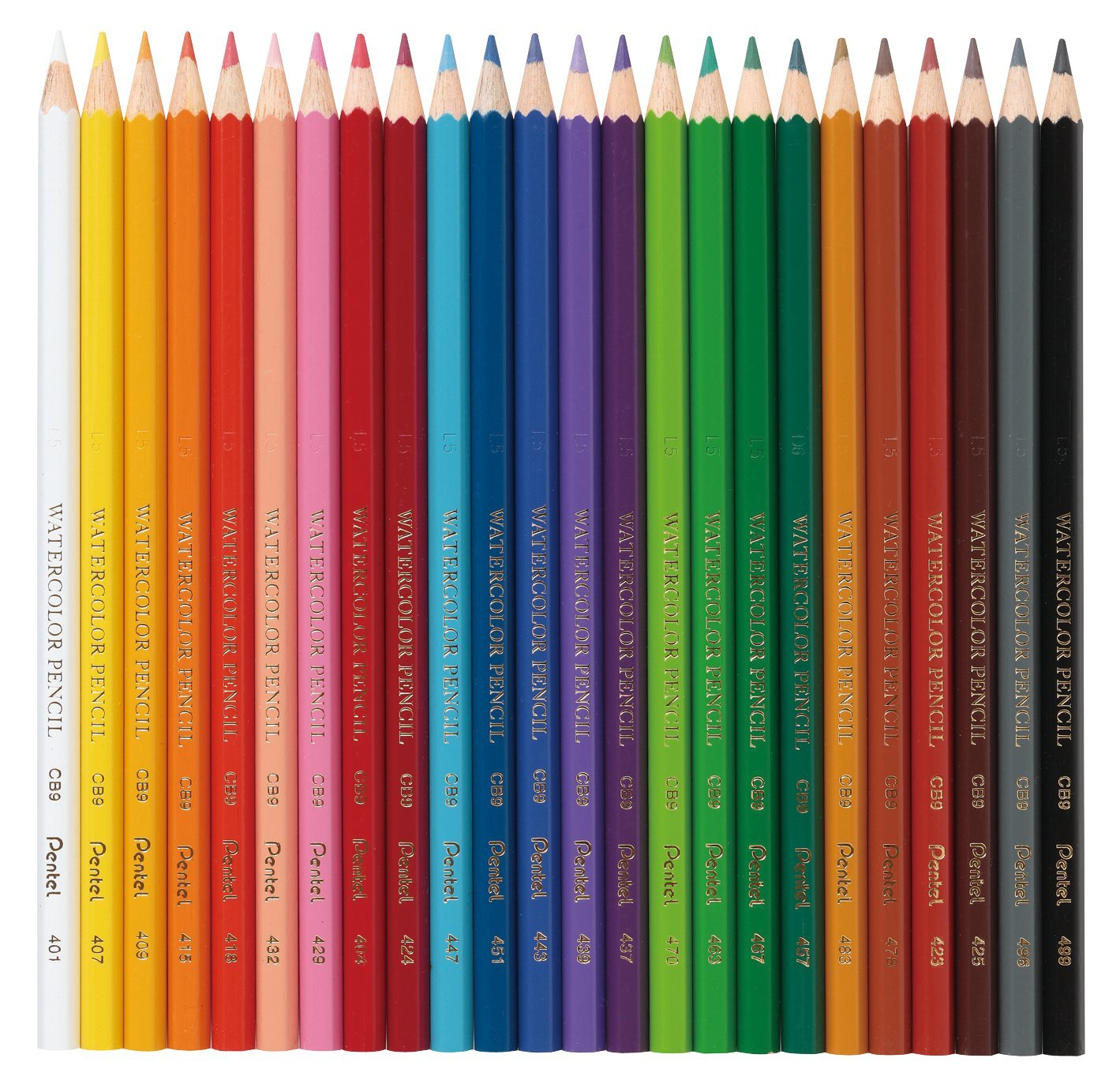 pentel-cb9-kit-acquerello-24-matite-acquerellabili-aquash-water-brush-e-blocco-a image 3