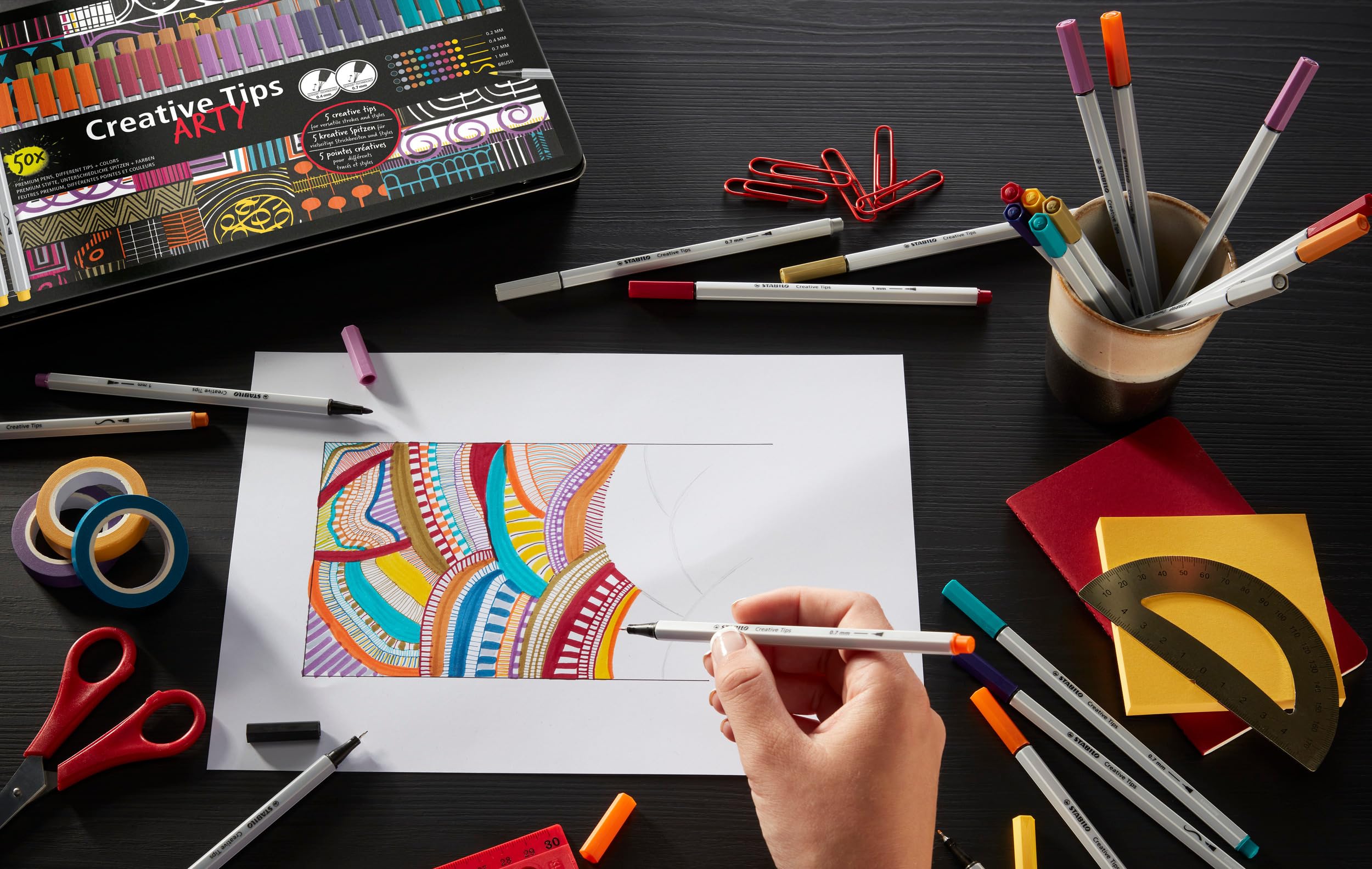 stabilo-creative-tips-set-5-punte-fineliner-e-brush-pen-68 image 5