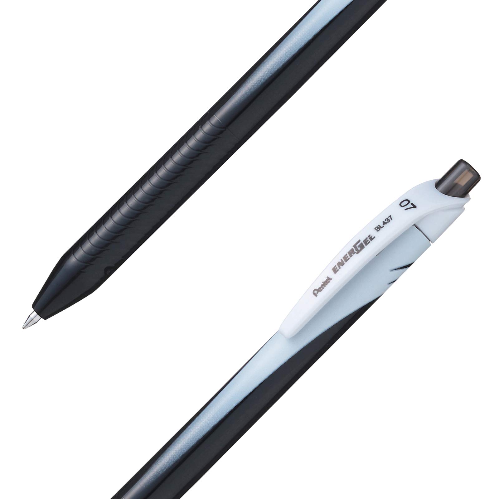 pentel-energel-slim-bl437-roller-a-scatto-0-7-mm-nero-confezione-12-pezzi image 3