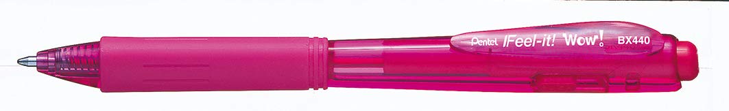 pentel-feel-it-wow-bx440-penna-a-sfera-a-scatto-1-0-mm-arancione-12-pz image 5