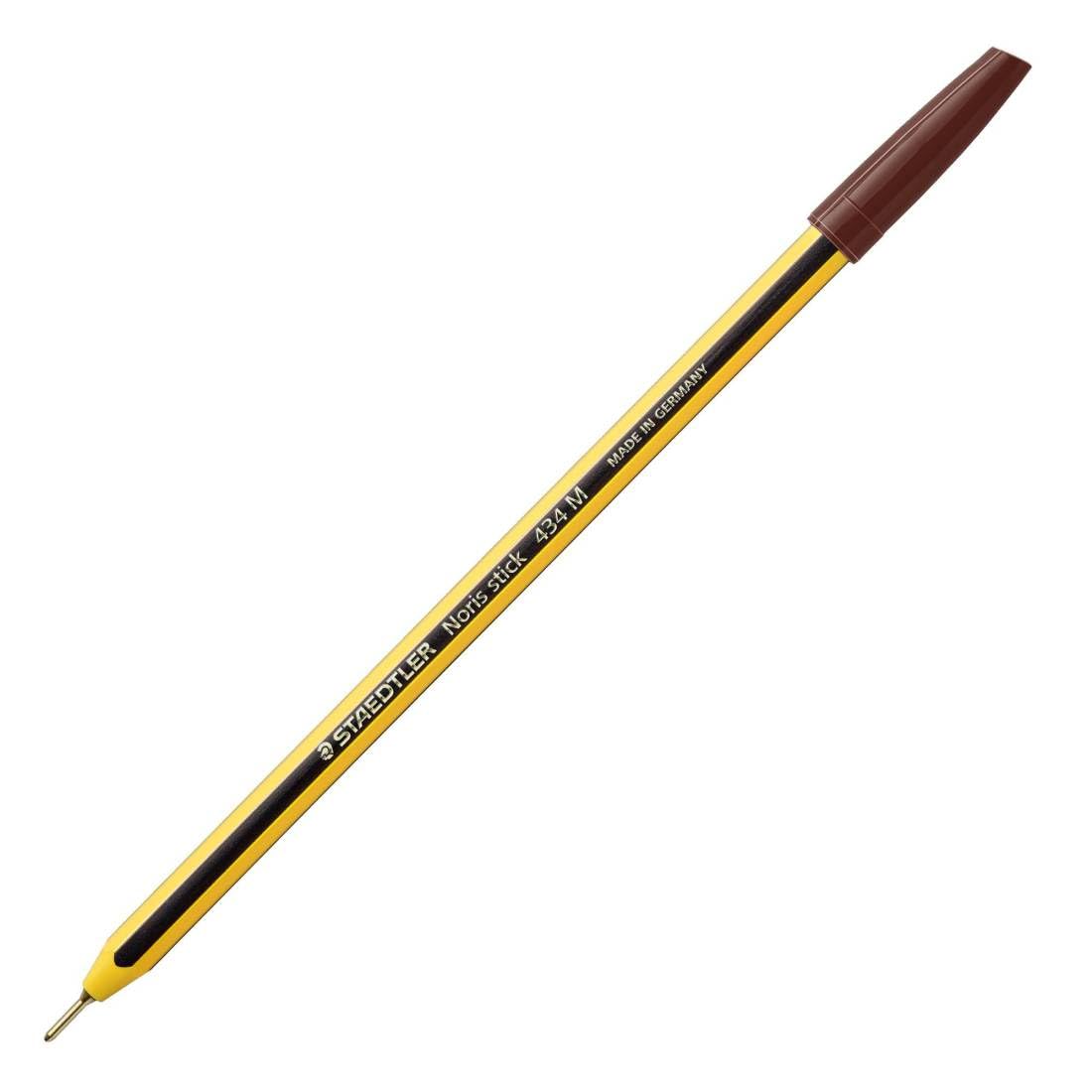 staedtler-noris-stick-penne-a-sfera-marrone-1-0-mm-confezione-da-10 image 1