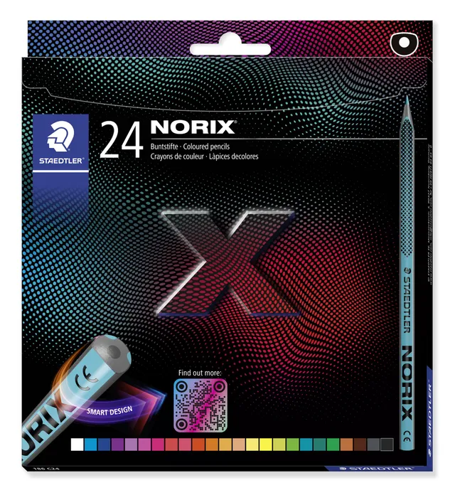 staedtler-noris-club-norix-186-c24-matite-colorate-24-colori-assortiti image 1