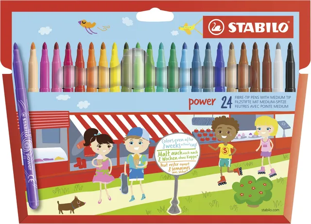 stabilo-power-pennarello-punta-media-2-mm-lavabile image 1