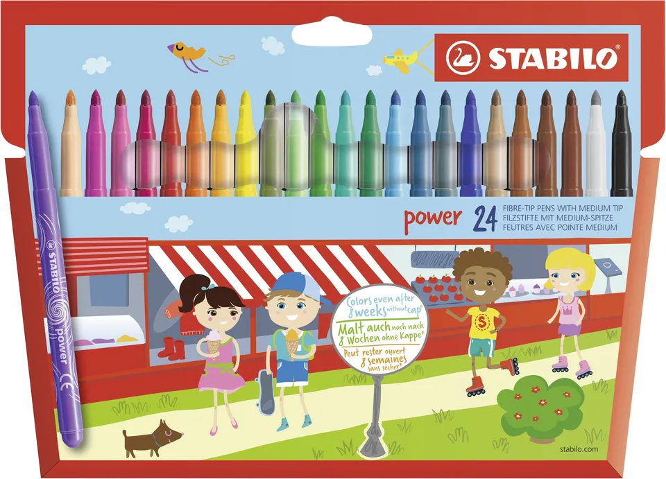 stabilo-power-pennarello-punta-media-2-mm-lavabile image 1