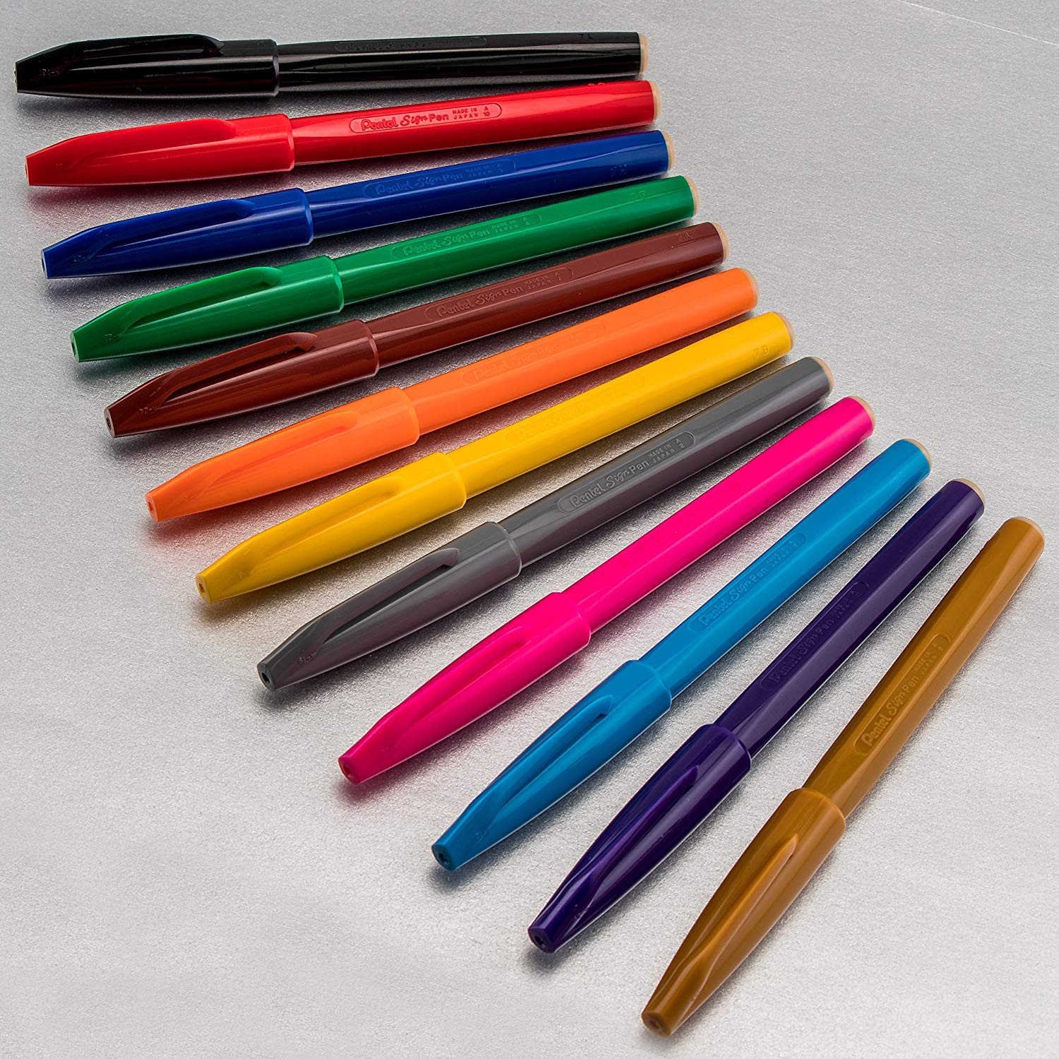 pentel-sign-pen-s520-pennarello-punta-fibra-2-0-mm-nero-confezione-12-pz image 3