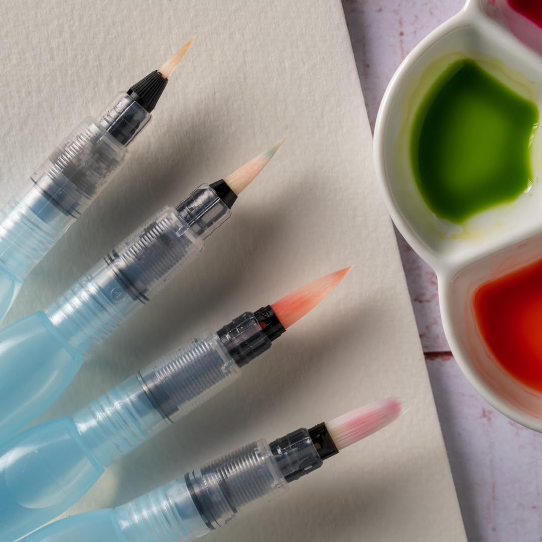 pentel-aquash-xfrh-pennello-con-serbatoio-10-ml-set-3-punte-fine-media-grande image 3