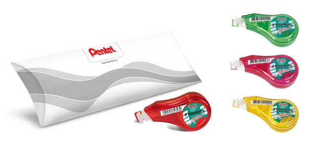 pentel-ztn25-bianchetto-a-nastro-mini-5-0-mm-x-6-m-set-4-pz-colori-assortiti image 1