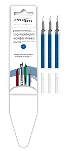 pentel-energel-lrn5-3c-ricarica-penna-gel-0-5-mm-blu-punta-ago-3-pezzi image 8