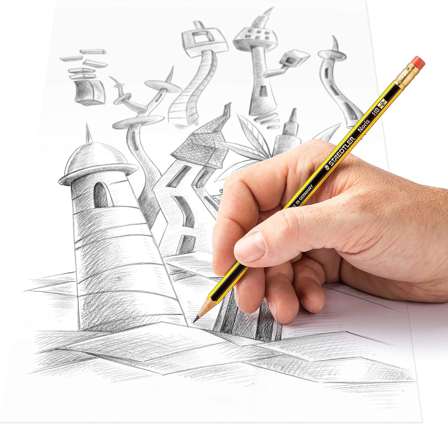 staedtler-noris-122-matite-hb-con-gommino-10-pezzi image 2