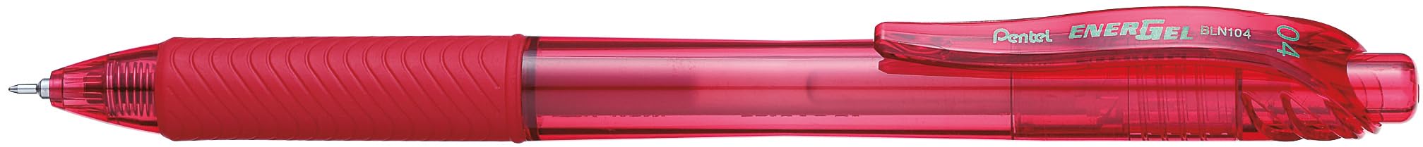pentel-energel-x-bln104-roller-a-scatto-0-4-mm-rosso-12-pezzi image 1