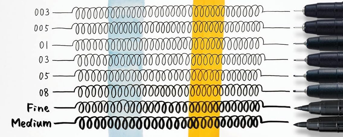 lyra-graduate-mangapen-fineliner-5-pz-nero-seppia-brush image 5