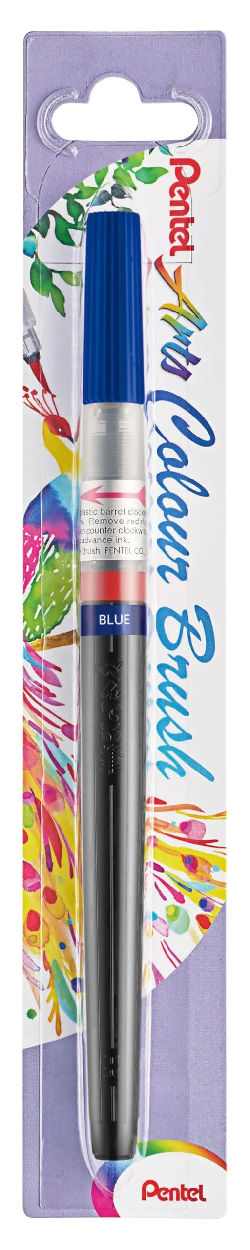 pentel-color-brush-gfl-pennarello-punta-pennello-blu-inchiostro-acquerello image 1