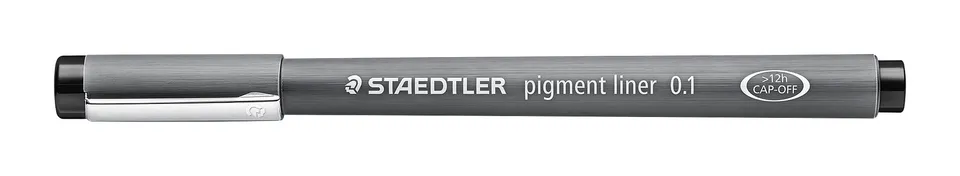 staedtler-pigment-liner-nero-0-1-mm-set-10-fineliner-per-disegno-tecnico-e-scrit image 1