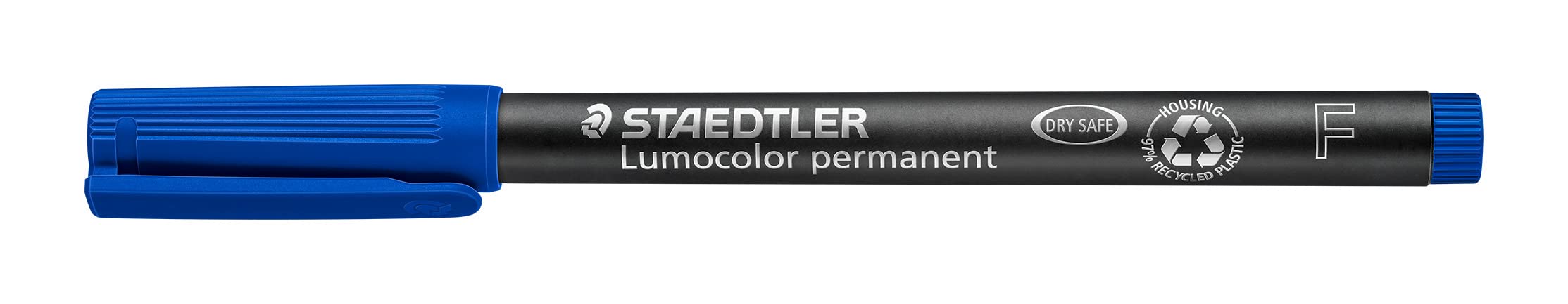 staedtler-318-3-lumocolor-pennarello-universale-permanente-f-0-6-mm-blu-1-pz image 2