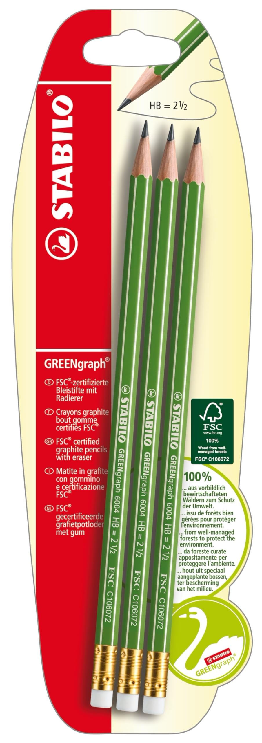 stabilo-greengraph-matita-in-grafite-hb-ecologica-fusto-esagonale image 6