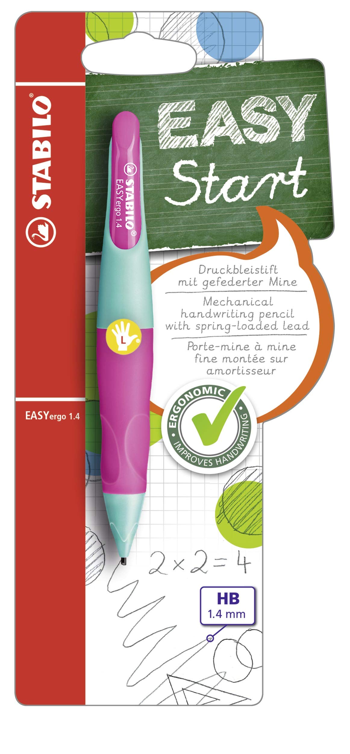 stabilo-easyergo-1-4-matita-a-scatto-ergonomica-mina-hb-1-4-mm image 1