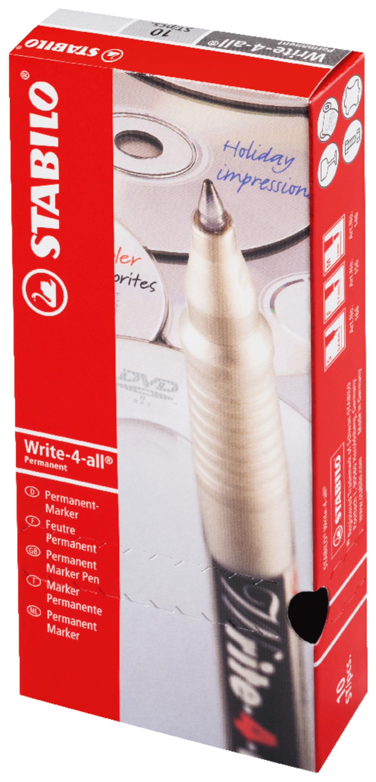 stabilo-write-4-all-marcatore-indelebile-multi-superficie image 8