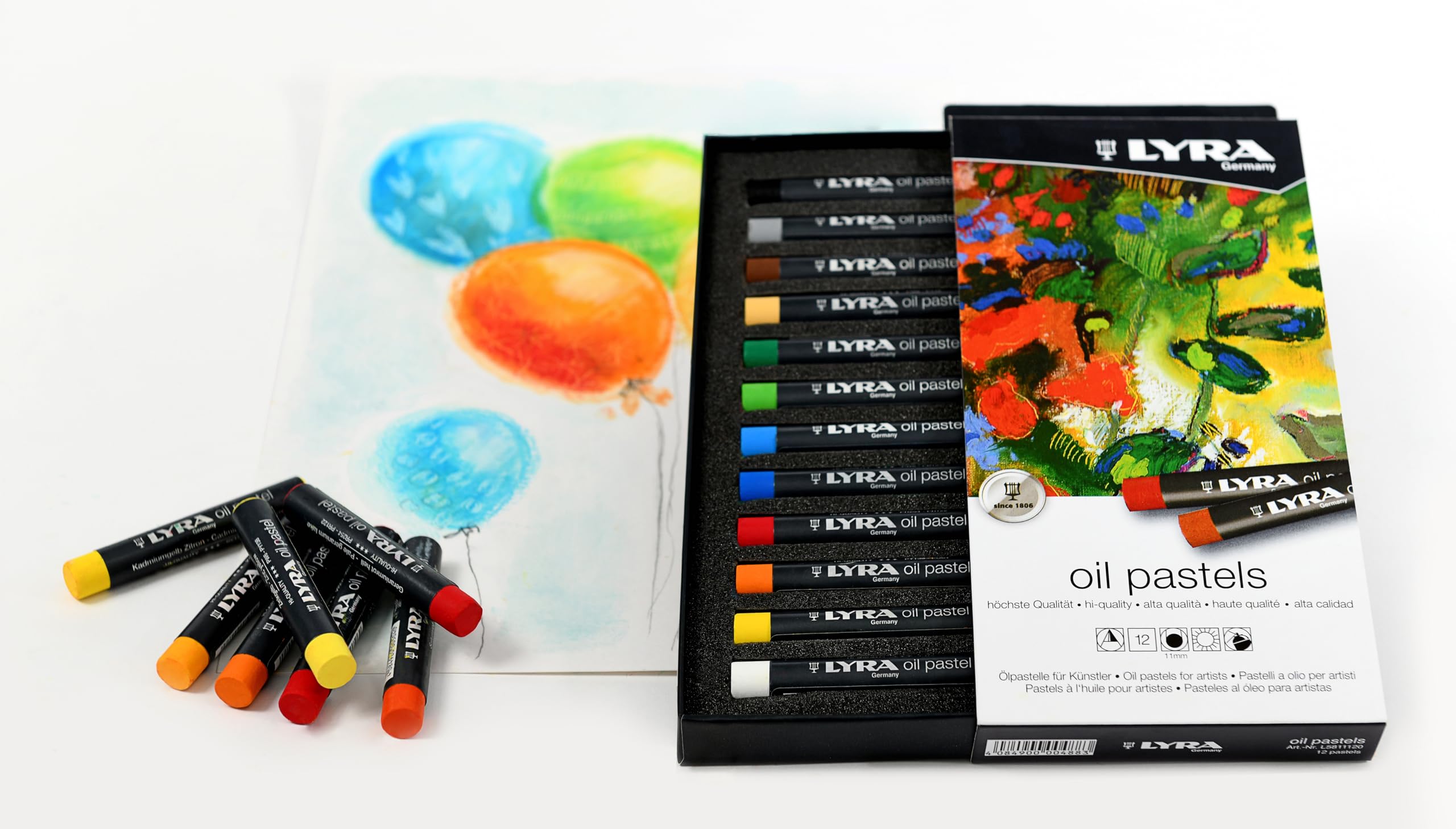 lyra-oil-pastels-pastelli-a-olio-per-belle-arti-scatola-12-pezzi image 5