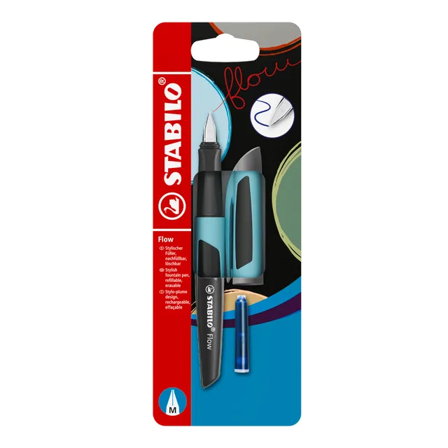 stabilo-flow-sporty-penna-stilografica-punta-media-0-5-mm image 1